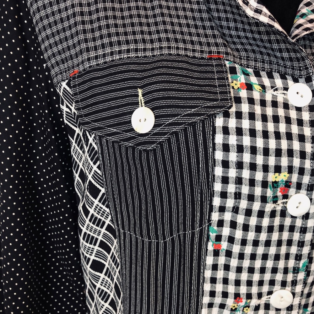 Multi Pattern Button Down Shirt - Picture 4 of 4